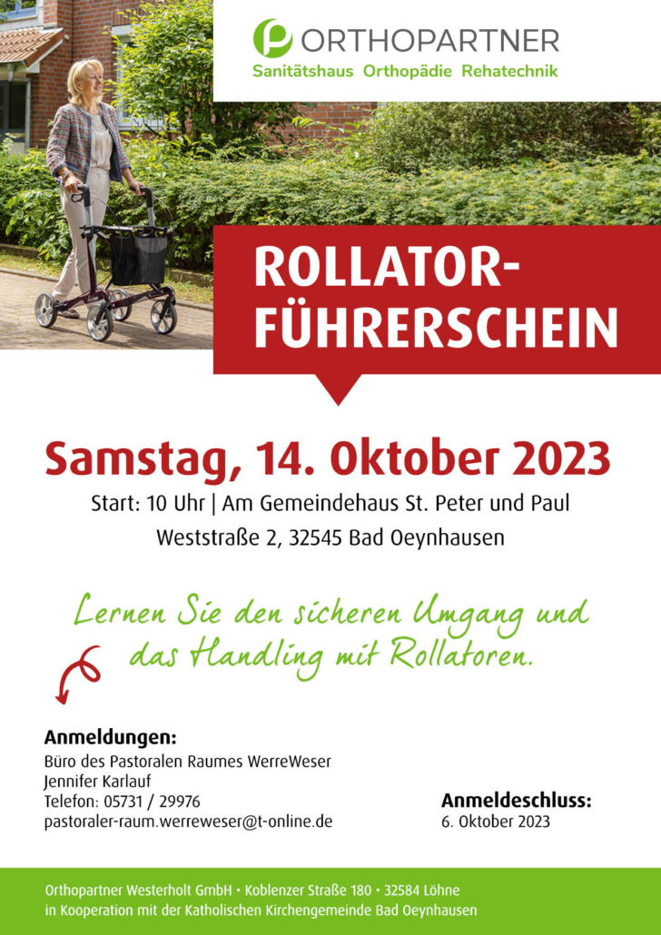 Plakat Rollator-Führerschein